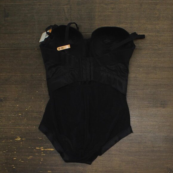 NWT Maidenform Womens Shaper With Built-in Bra Fl1256 Bodysuit 1256 Black 38DD - Picture 8 of 10